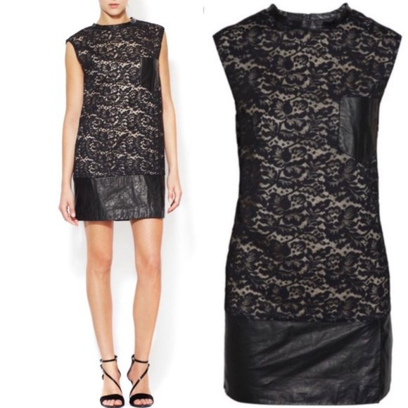 3.1 Phillip Lim Dresses & Skirts - 3.1 PHILLIP LIM | Lamb Leather Lace Shift Dress 8